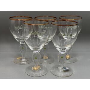 Waterford Domestic IRISH COFFEE - Set of 5 Crystal Vintage Wine Glasses